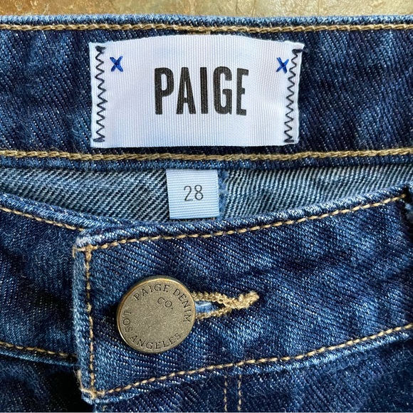 Paige•Size 28•2.5” Jimmy Jimmy Shorts•Cuffed Denim•Medium/Dark Wash•Distressed - Picture 2 of 12